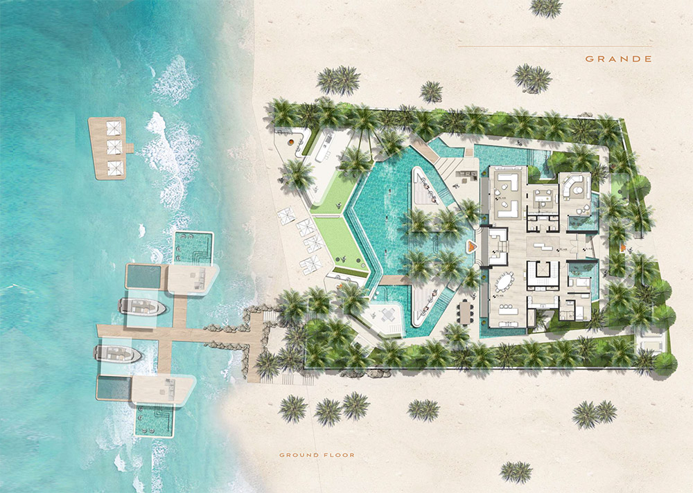 Amali Island 5-Bedroom Villa Floor Plan