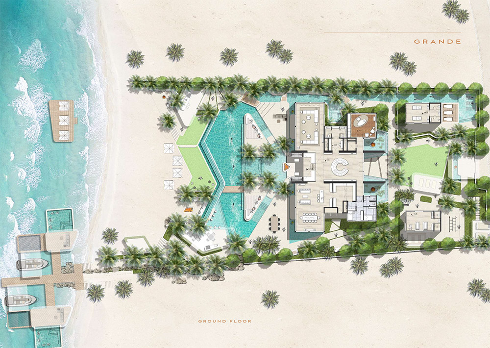 Amali Island 6-Bedroom Villa Floor Plan