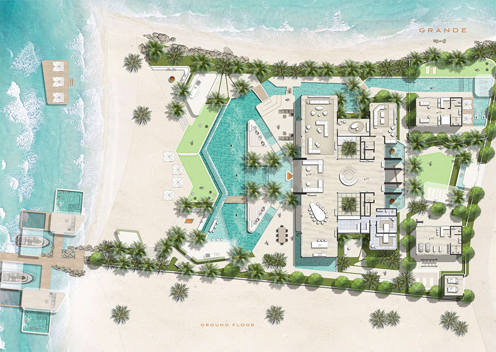 Amali Island 7-Bedroom Villa Floor Plan